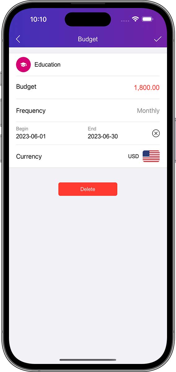 DayCost 2 - Budget - iPhone