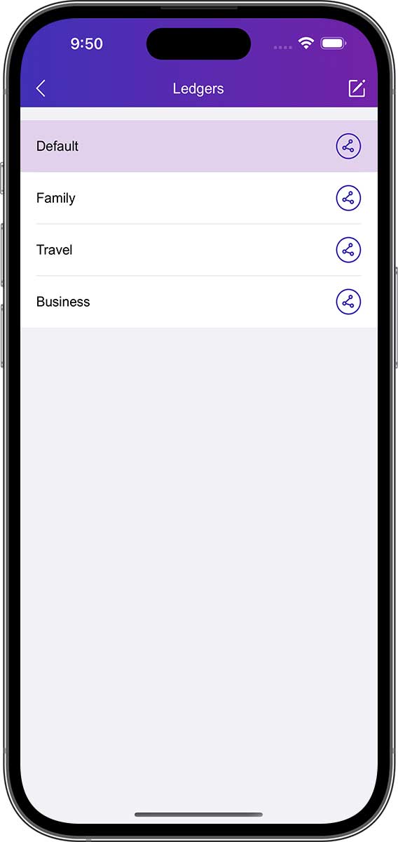 DayCost 2 - Settings - iPhone